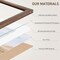 8x10 Picture Frame Set of 4 Natural Solid Walnut Photo Frames with 5x7 Removable Mat